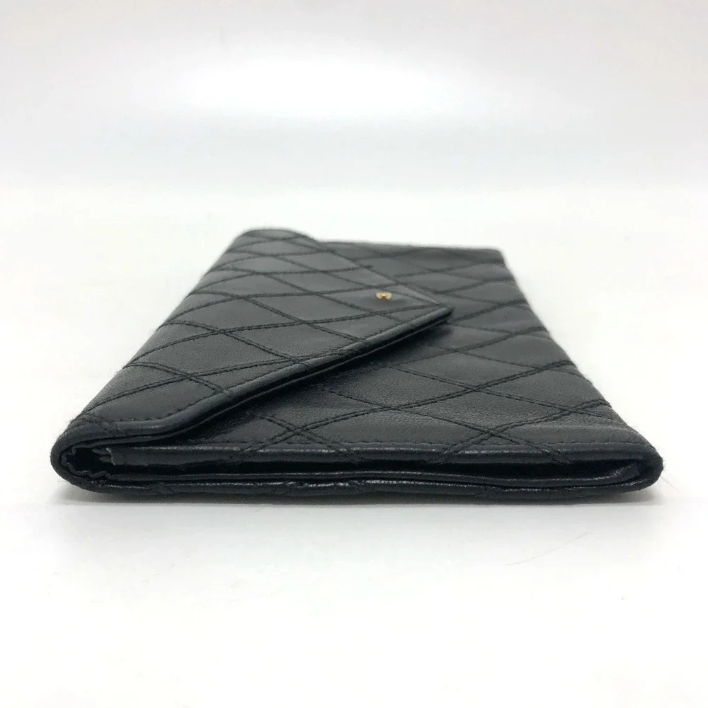 CHANEL black lambskin